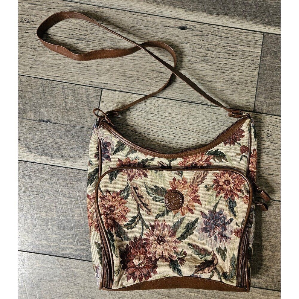 Basic Editions Vintage Floral Crossbody Purse